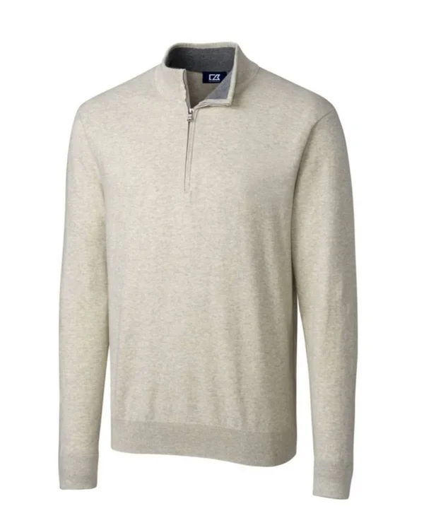 Cutter & Buck MCS07728 Men's Lakemont Half Zip Sweater, Red