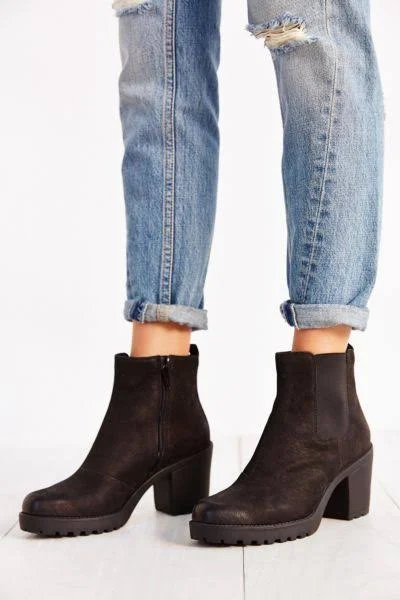 Vagabond Grace Mid Heel Ankle Boot - Black
