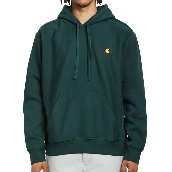 Carhartt WIP Hooded American Script Sweat - Grove - S - Men