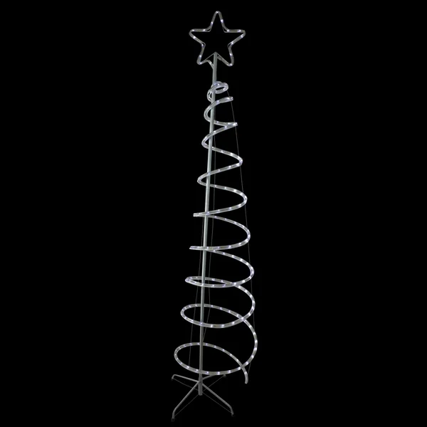 Hofert 7’ LED White Spiral Rope Light Tree with Star Tree Topper