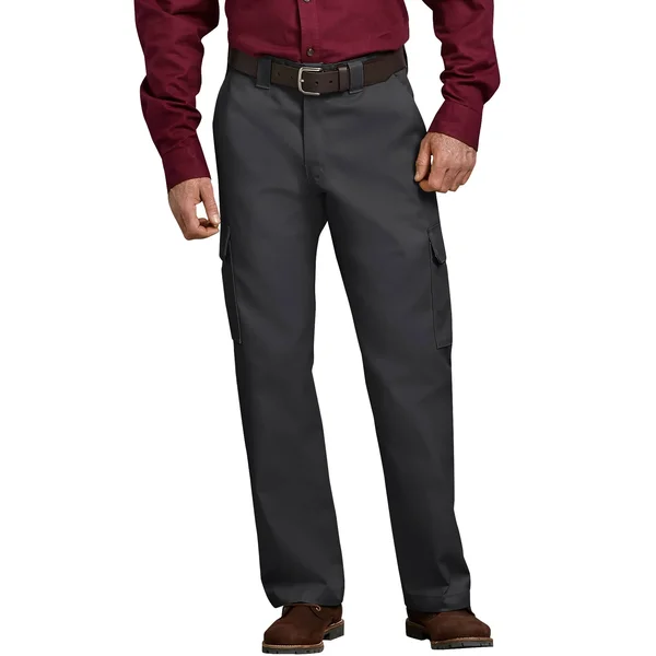Dickies Relaxed Fit Straight Leg Cargo Work Pants - Black