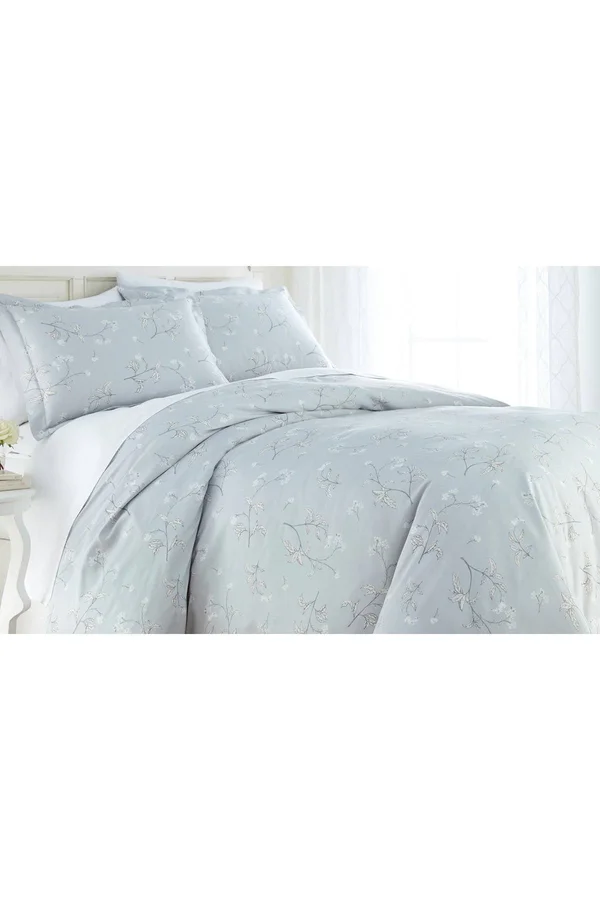 Southshore Premium Collection Cotton Duvet Sets Grey King/California King