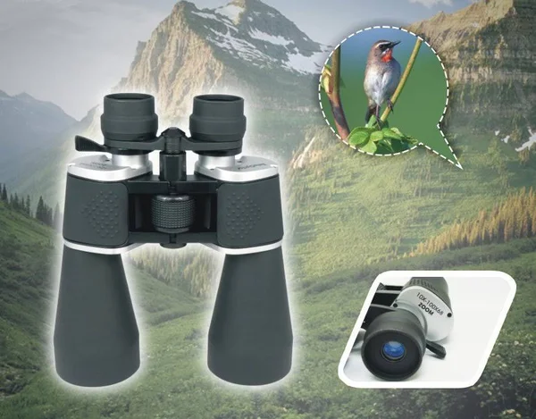 BetaOptics Military HD Zoom Binoculars (10-100x68mm), 9 x 8 x 5 In