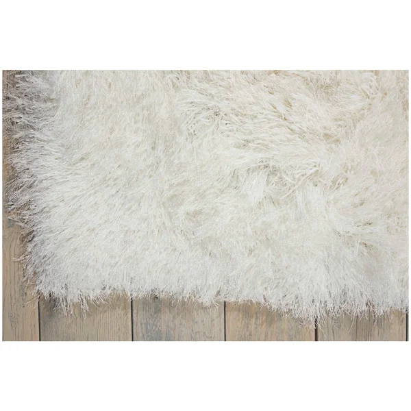 Nourison 7&6x22 x 9&6x22 Kathy Ireland Studio Pearl Shag Rectangle Area Rug