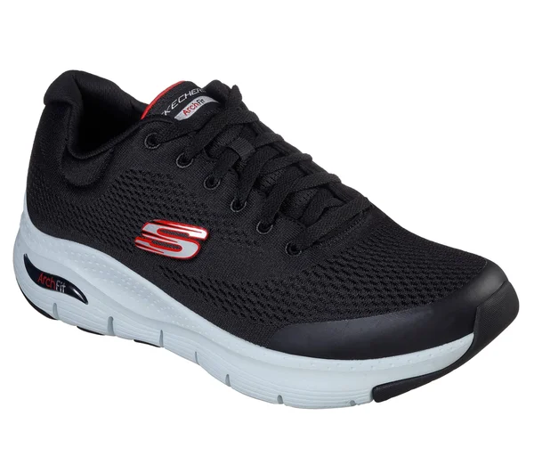 Skechers Men's Arch Fit Sneaker - Black/Red
