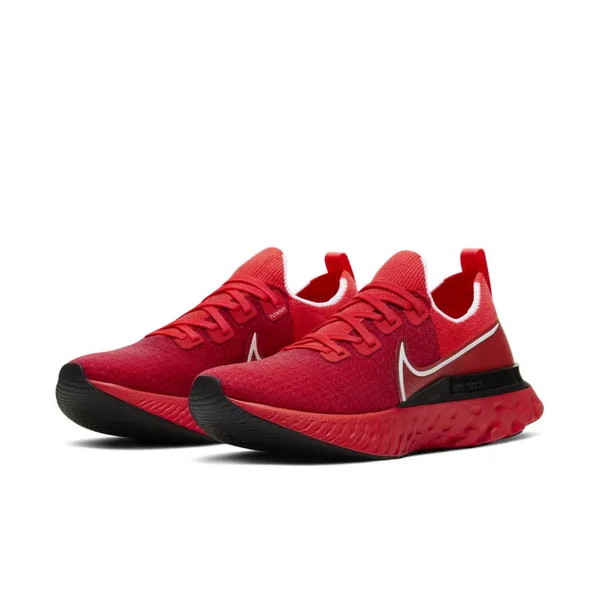 Nike Men's React Infinity Run Flyknit Shoes - Bright Crimson - 8.5