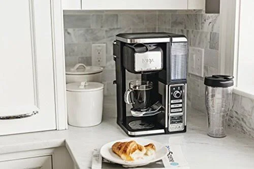 Ninja Single-Serve - Pod-free Coffee Maker Bar with Hot and Iced Coffee, Auto-iQ, Built-in Milk Frother, 5 Brew Styles, and Water