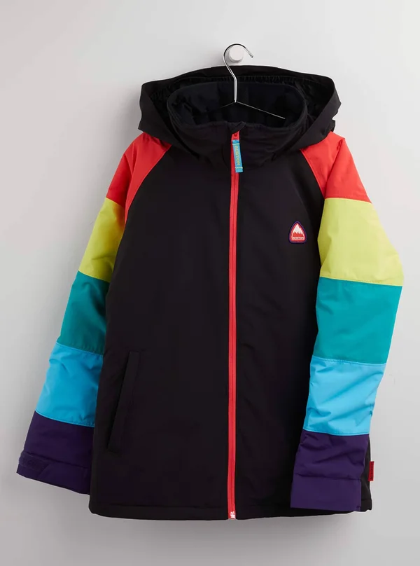 Burton Girls& Hart Jacket - Xs - True Black, Rainbow