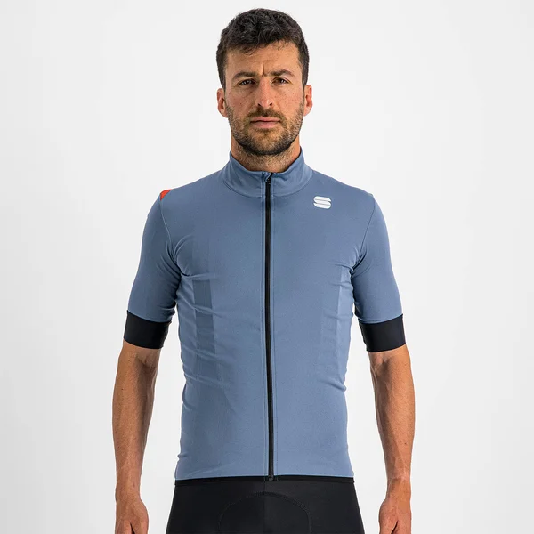 Sportful Fiandre Light NoRain Short Sleeve Jacket - XL - Blue Sea