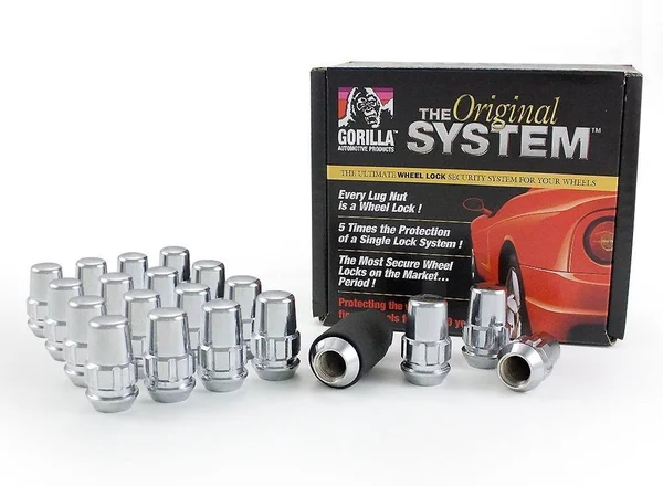Gorilla Automotive 71633N The System Acorn Wheel Locks (12mm x 1.50 Thread Size) - for 5 Lug Wheels