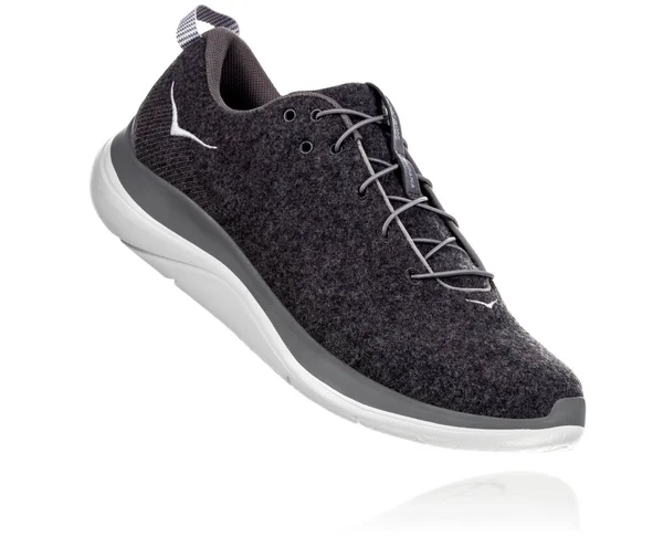 Hoka One One Men's Hupana Flow Wool Dark Shadow Charcoal Grey 12