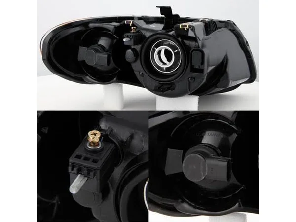 AKKON - for Chrysler Town & Country OE Replacement Black Bezel Headlights Driver/Passenger Head Lamps Pair New