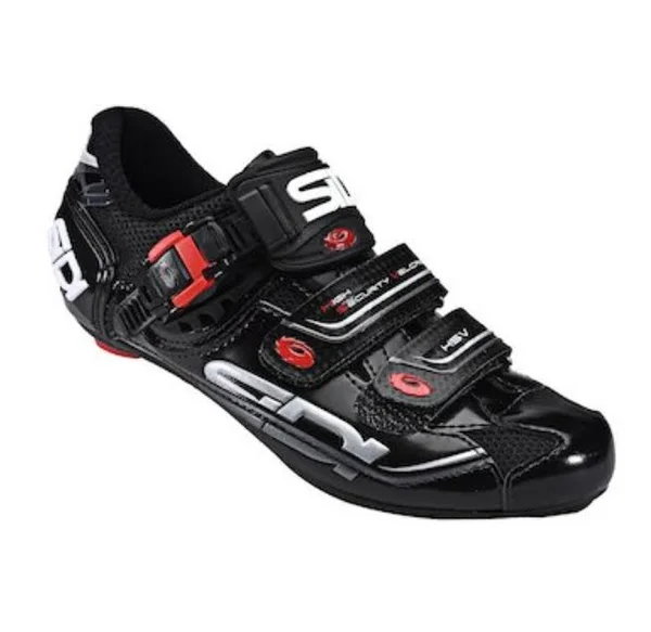 Sidi Women's Genius 7 Road Cycling Shoes, 38.5, Black