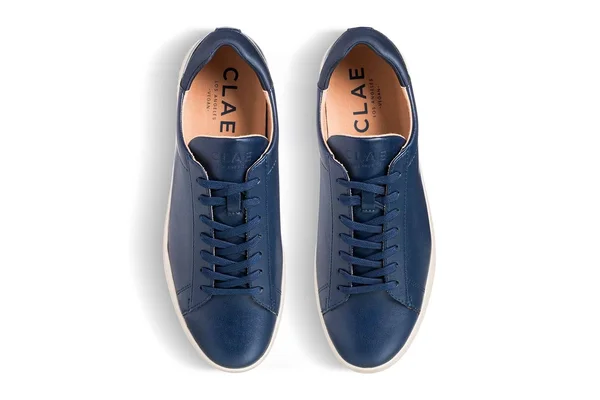 CLAE Bradley Vegan 7.5 - Navy Vegan Leather Shoes Unisex