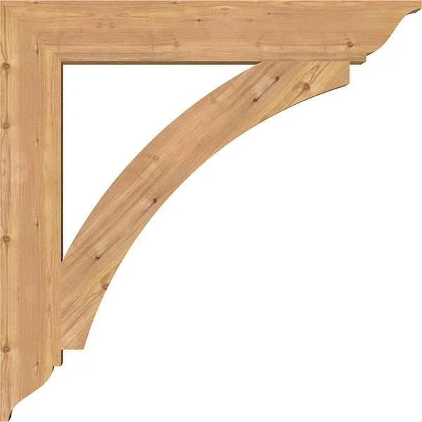 Ekena Millwork BKT06X38X38THR01SWR 5 1/2x22W x 38x22D x 38x22H Thorton Traditional Smooth Bracket - Western Red Cedar