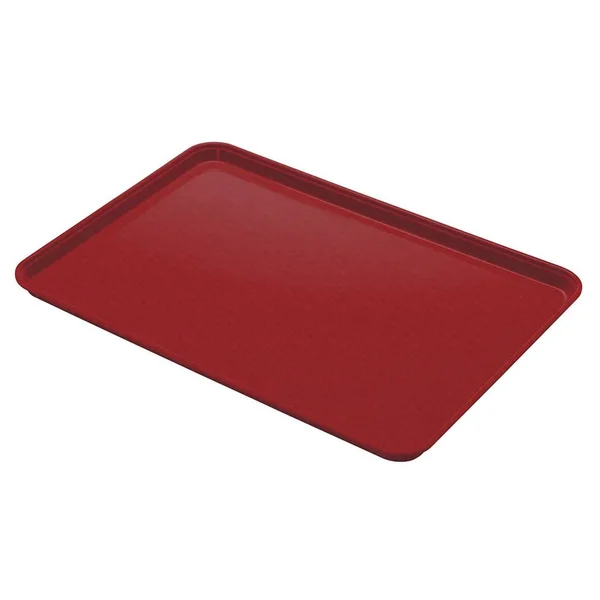 Cambro 1014CL675 Fiberglass Camlite Cafeteria Tray - Steel Red - Dri-Stak
