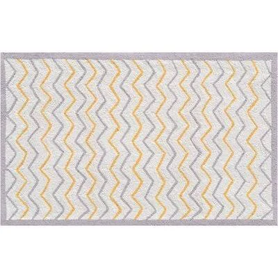 Chevron Hand Hooked Cream Area Rug The Conestoga Trading Co. Rug Size: Rectangle 4&7x22 x 7&7x22