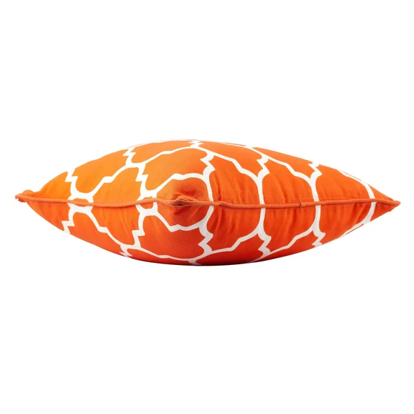 Sonoma Outdoor Pillow, Lime, 17 in. Sq with PIPING - Orange