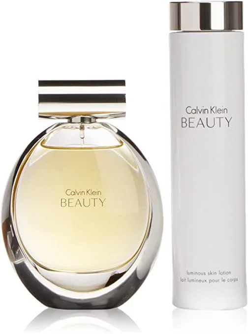 Calvin Klein Beauty by Calvin Klein for Women - 2 PC Gift Set 3.4oz EDP Spray 6.7oz Luminous Skin Lotion