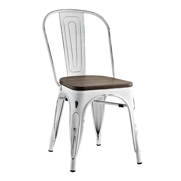 Williston Forge Ashlyn Solid Wood Dining Chair (Set of 4), White