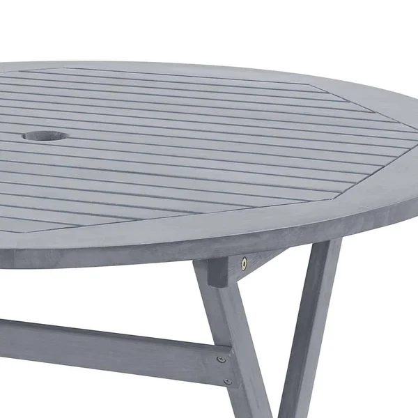 vidaXL Folding Garden Table 23.6x22x29.5x22 Solid Acacia Wood