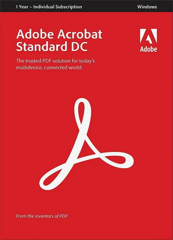 Adobe - Acrobat Standard DC (1-Year Subscription) - Windows