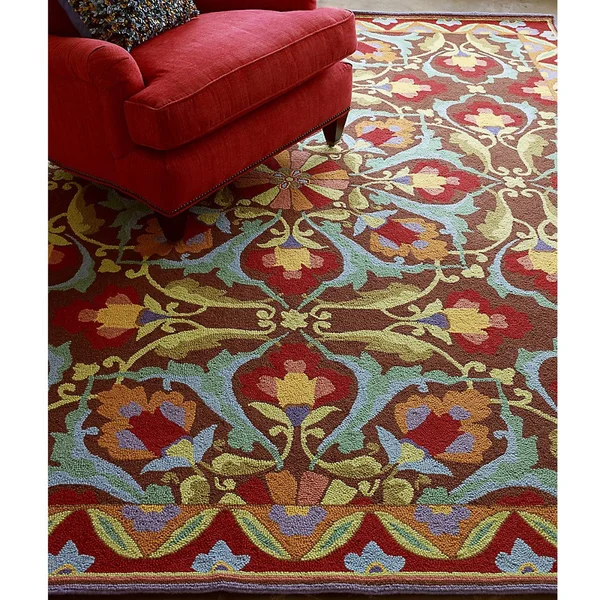 Company C Porcelain 18700 Mocha 5& x 8& Area Rug