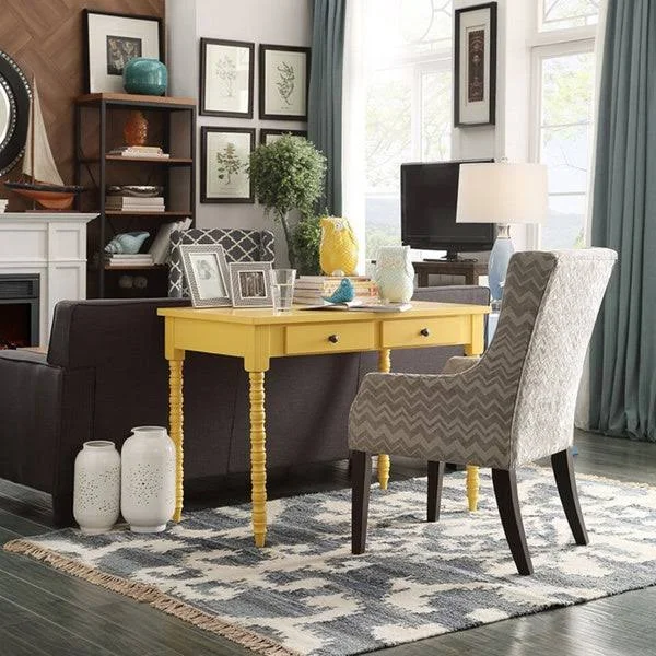 Inspire Q Lyndale 2-Drawer Lix Legs Office Desk by Bold - White
