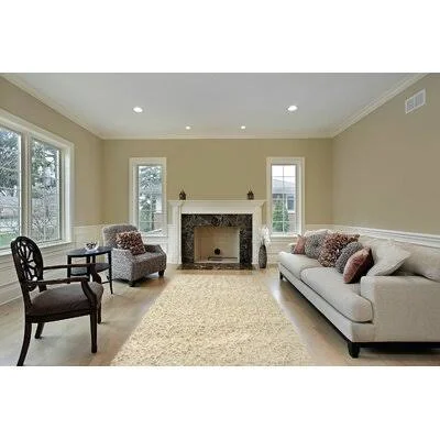 Escher Power Loom Cream Area Rug Ebern Designs Rug Size: Rectangle 3' x 5'