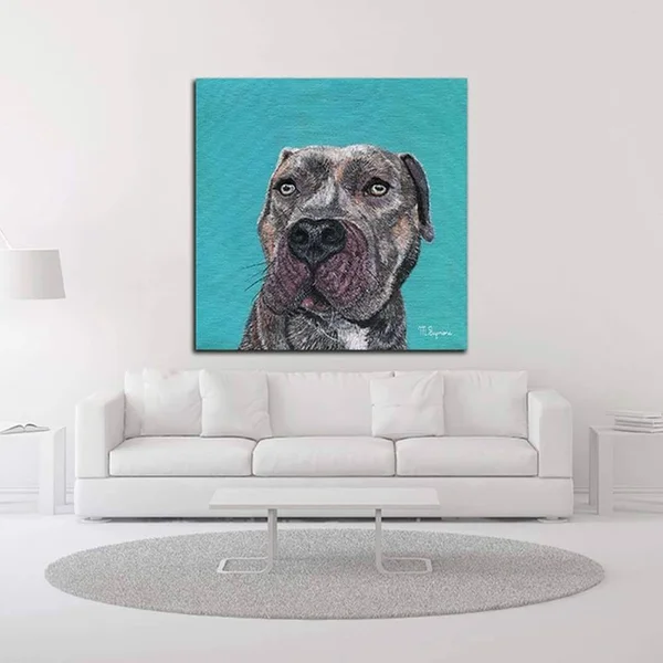 18x22 x 18x22 Good Boy by Melissa Symons Print on Canvas