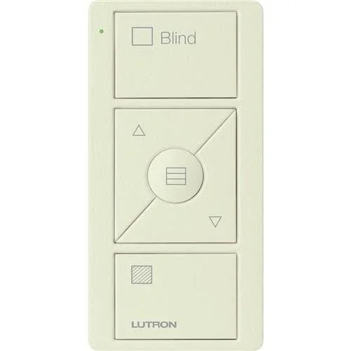 Lutron PJ2-3BRL-TBI-S09 Pico Wireless Control with Indicator LED, 434 MHz, 3-Button with Raise/Lower and Sheer Blind Text Engrav