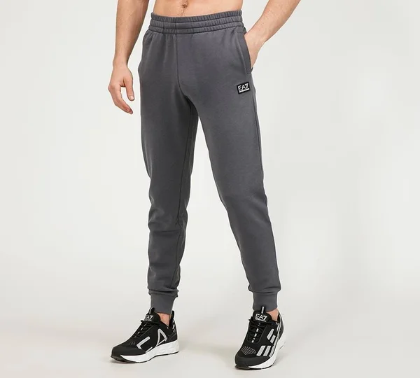EA7 Core ID Badge Fleece Jog Pant - Grey - Size M