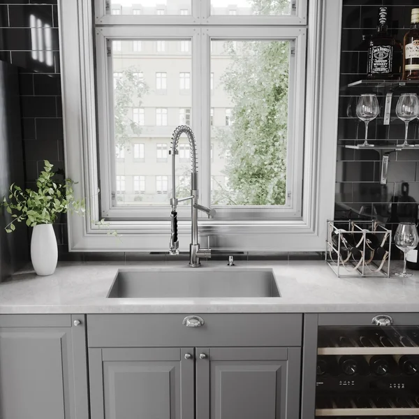 Vigo VG02007CH Chrome Pull-Down Spray Kitchen Faucet