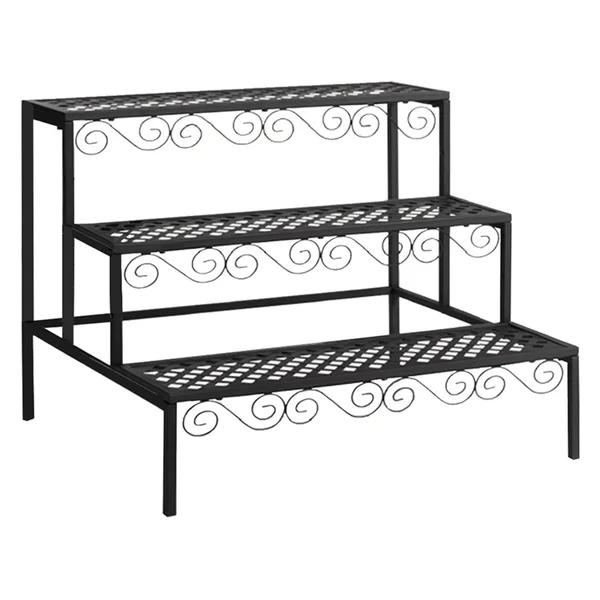 Tierra Garden 39-100366N 3-Tier Middle Plant Stand Black