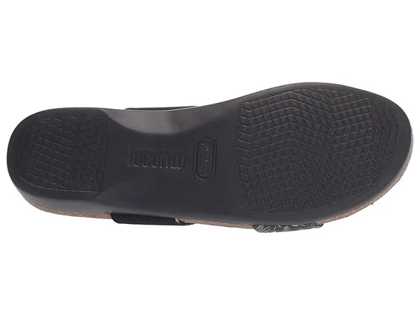 Munro Pisces Womens Molded Insoles Slip on Wedge Sandals, Dark Floral
