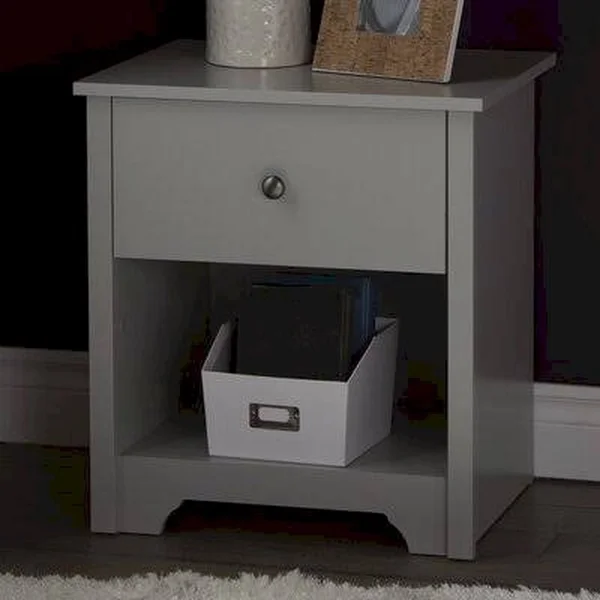 1 Drawer Nightstand Andover Mills Color: Soft Gray