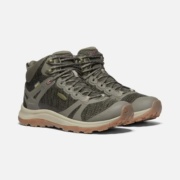 Keen Terradora II Mid Waterproof Boot 9, Dusty Olive/Nostalgia Rose (Women's)