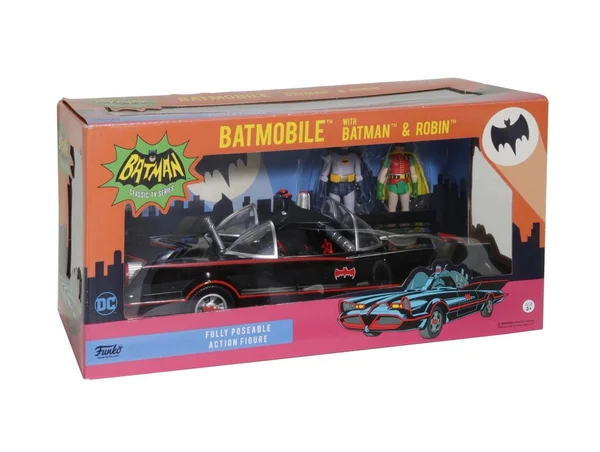 Funko DC Heroes 1966 Batmobile Vehicle with Batman & Robin Action Figure
