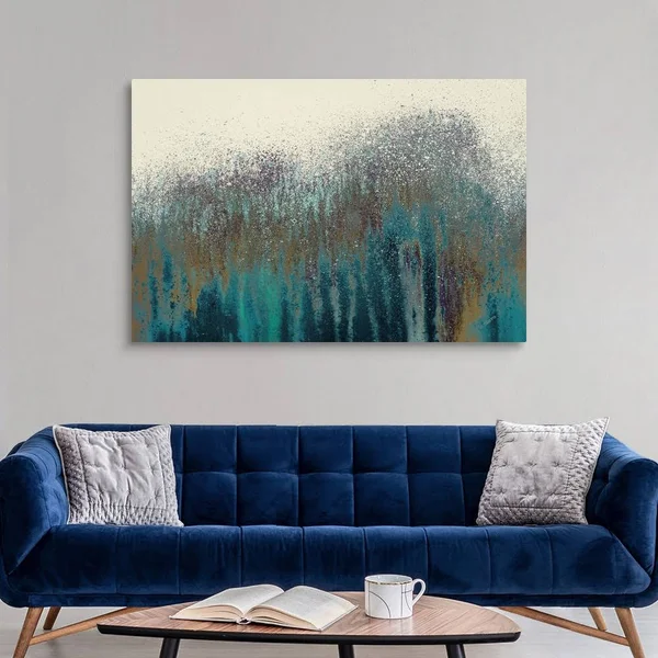 Teal Woods - Canvas Wall Art, 60x40, Great Big Canvas