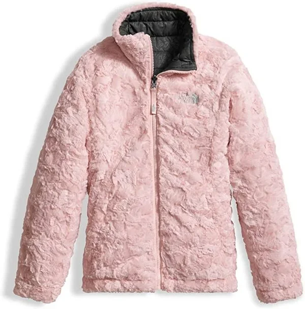 The North Face Reversible Mossbud Swirl Jacket Girls - Roxbury Pink