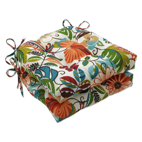 Pillow Perfect - Lensing Jungle Reversible Chair Pad (Set of 2)