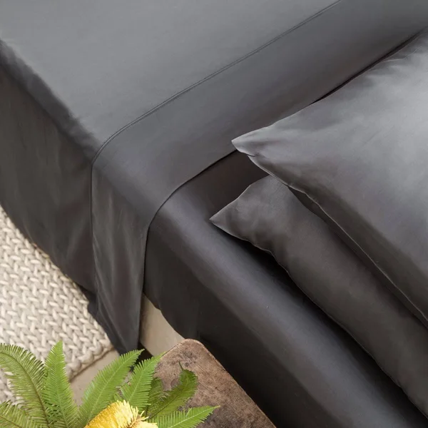 Ettitude Signature Sateen Fitted Sheet - Starlight Blue Stripes