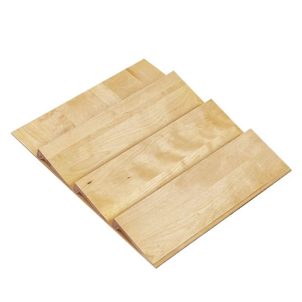 Home Decorators Collection 10x1.5x19 in. Spice Drawer Insert for 15 in. Shallow Drawer in Natural Maple - Light Brown Wood