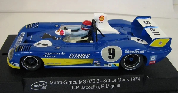 Slot.it Matra-Simca MS 670 B 3rd Le Mans 1974 #9 Performance Slot Car (1:32 Scale)