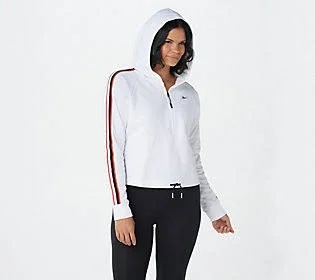 Reebok Workout Ready Quarter Zip Hoodie - Size 4X, White