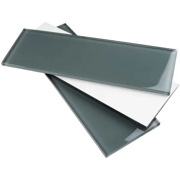 4x22 x 12x22 Beveled Mosaic Sheet Glass Mosaic Subway Tile Supreme Tile Color: Slate