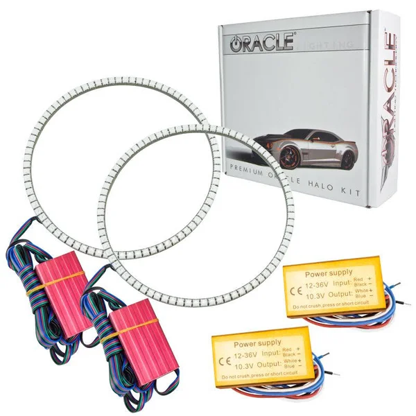 2016 Jeep Wrangler (JK) Oracle Lighting Waterproof Headlight Halo Kit (ColorSHIFT) - 3943-330