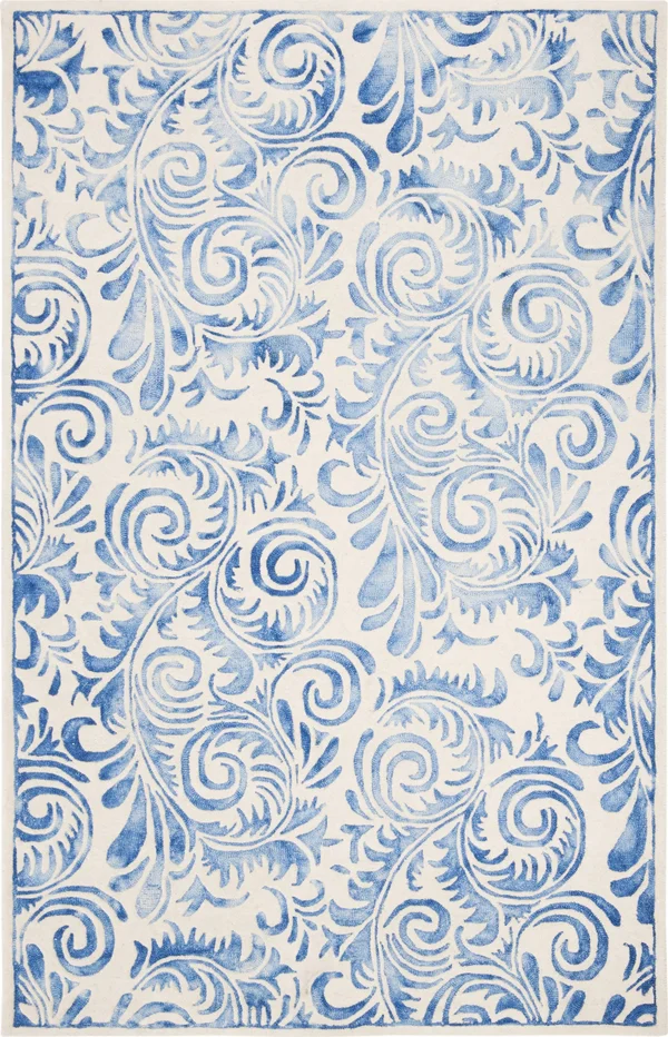 Safavieh Dip Dye DDY212M 4&0x22 x 6&0x22 Blue - Ivory Area Rug