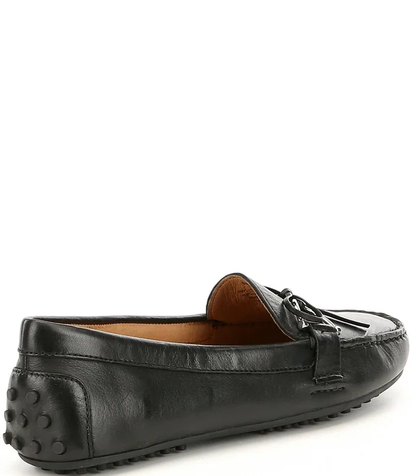 Ralph Lauren Women's Lauren Briley Leather Loafer - Black - 7.5 B