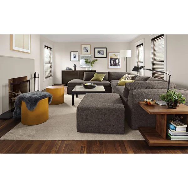 Room & Board, Modern Avilia Rug 6&x9& in Heather Grey